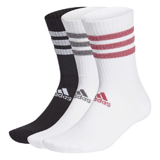 GLAM 3-STREIFEN CUSHIONED SPORT CREW SOCKEN, 3 PAAR-1303784