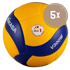 5er Ballpaket VOLLEYBALL V300W-DVV1-2411024
