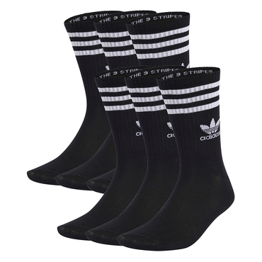 3-Streifen Crew Socken 6 Paar