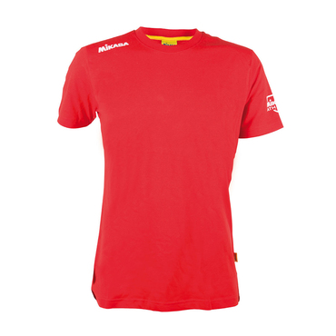 Mikasa Volleyball T-Shirt Erwachsene rot 