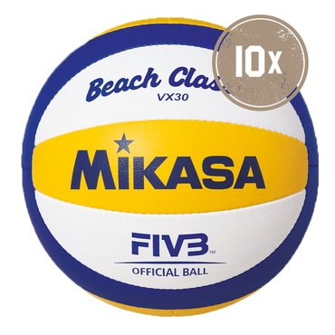 10ER BALLPAKET BEACHVOLLEYBALL BEACH CLASSIC VX30