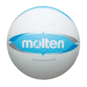 Molten Softball S2V1550-WC Soft Volleyball weiß blau